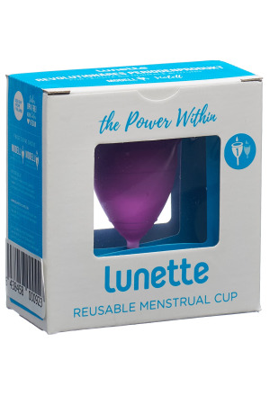 Coppetta mestruale LUNETTE taglia 1 viola