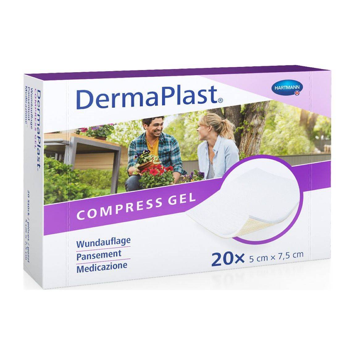 Gel compressivo DermaPlast 5x7,5 cm 20 pezzi