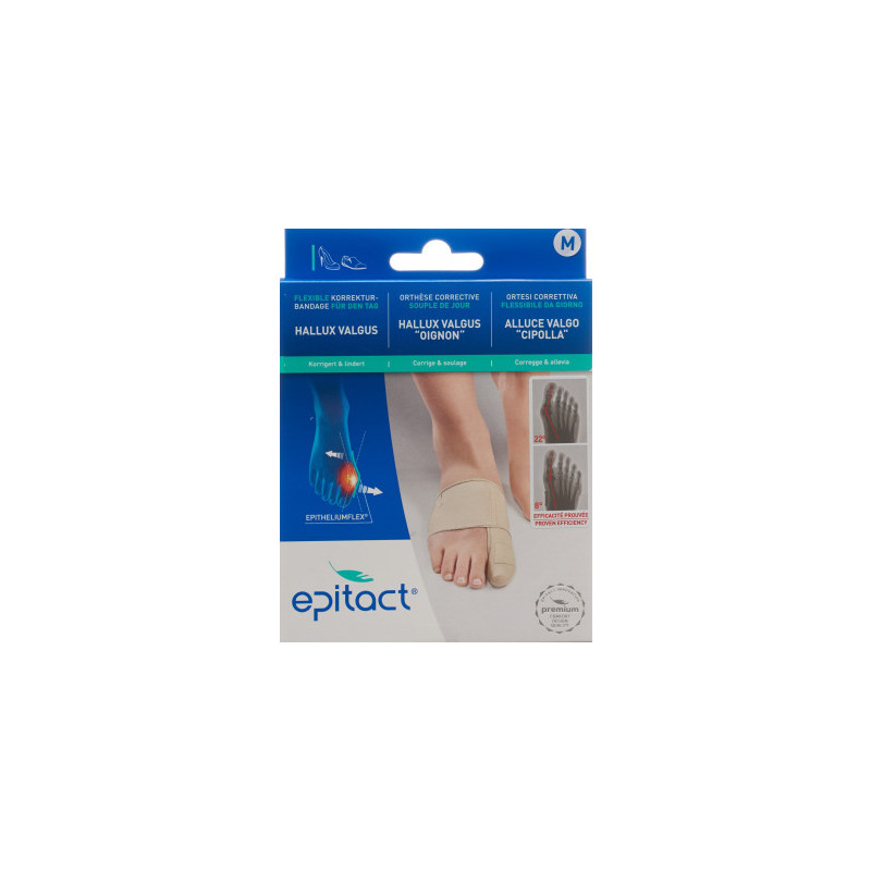 Bendaggio correttivo flessibile Epitact alluce valgo TAG M 21,5-23cm