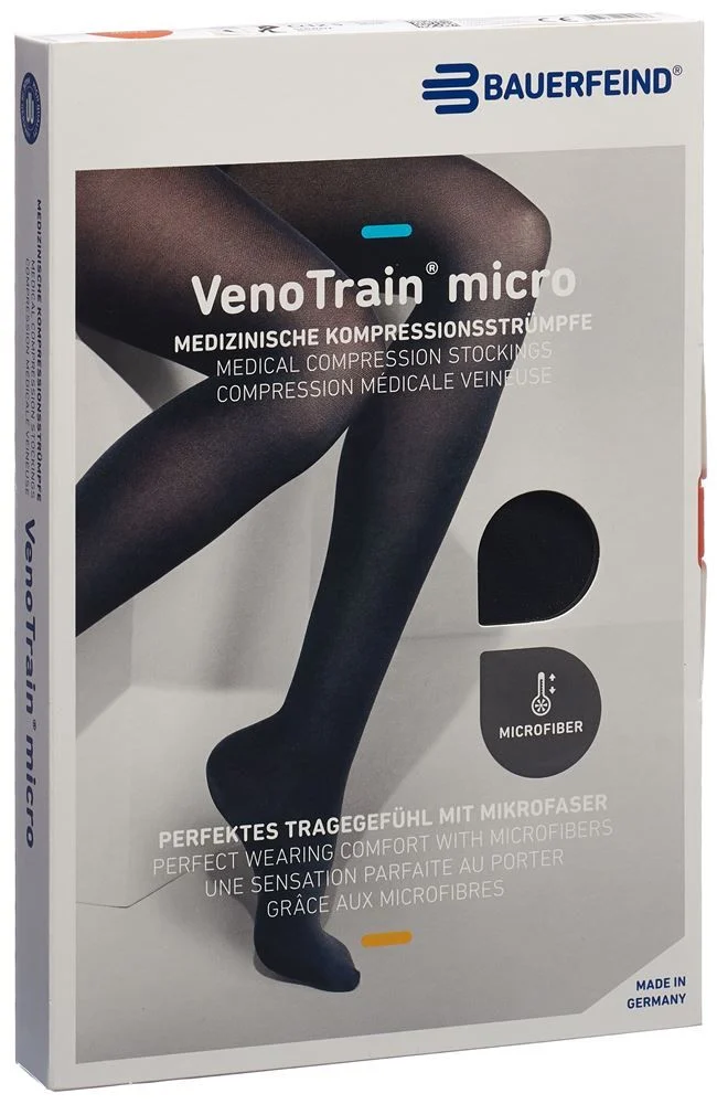 Bauerfeind VT MICRO AG KKL2 L n/l piede aperto nero microstallone 1 paio