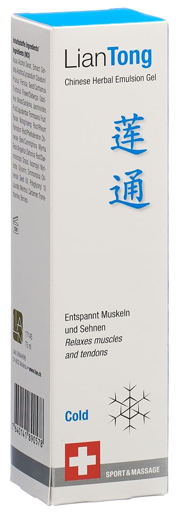 LianTong Gel emulsione alle erbe cinesi freddo 75ml