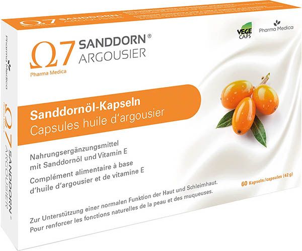 Ω7 Olivello spinoso Capsule di olio di olivello spinoso Argousier® 60 pezzi