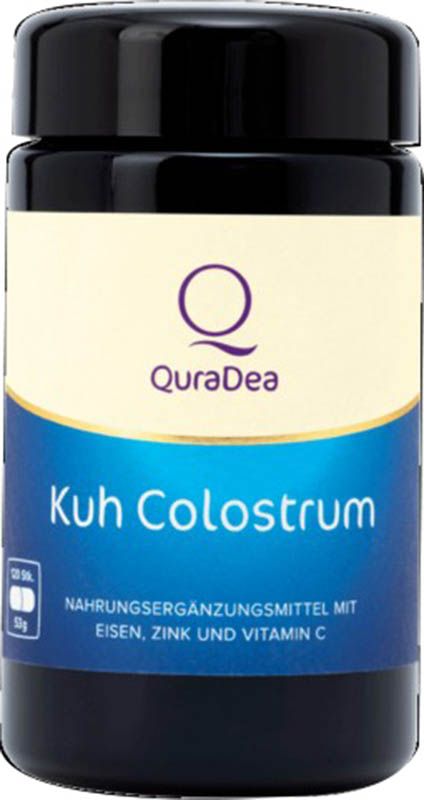 QuraDea Capsule di colostro di mucca Ferro Vit C 120 pezzi