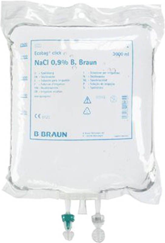 NACL Soluzione di risciacquo marrone 0,9% 5000ml Ecobag 2 pezzi