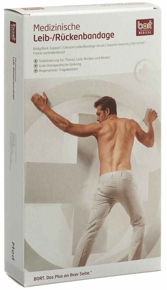Cintura a coste BORT da uomo 16cm L -112cm bianco