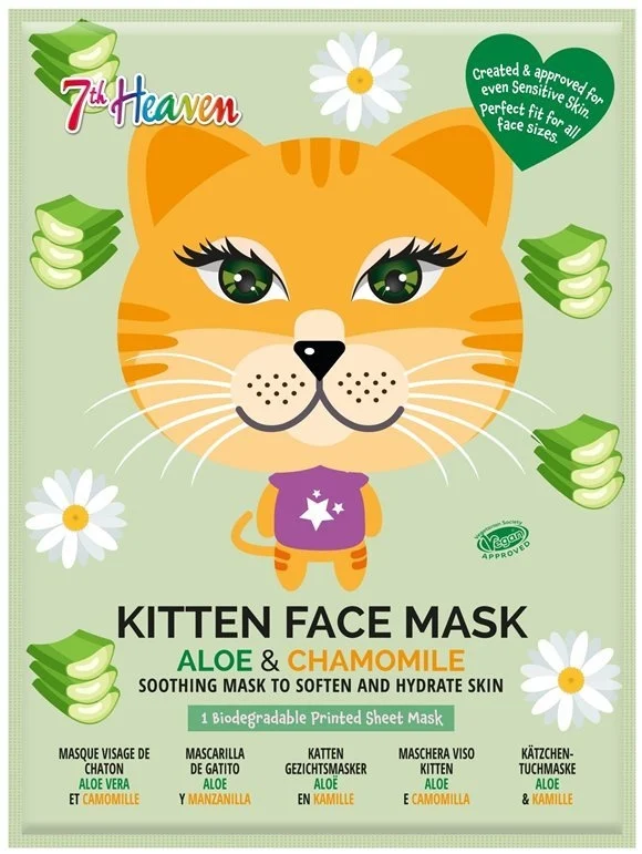 7TH HEAVEN Maschera a foglietto Gattino