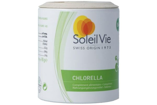 Compresse di clorella Soleil Vie 500 mg da coltura acquatica biologica 180 pezzi