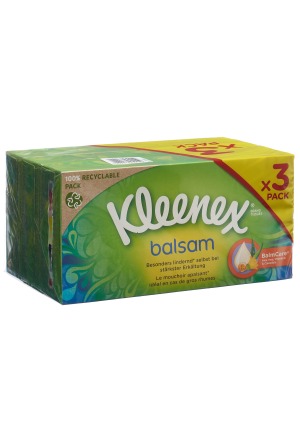 Kleenex Balsam Box Trio di fazzoletti 3 x 56 pz.
