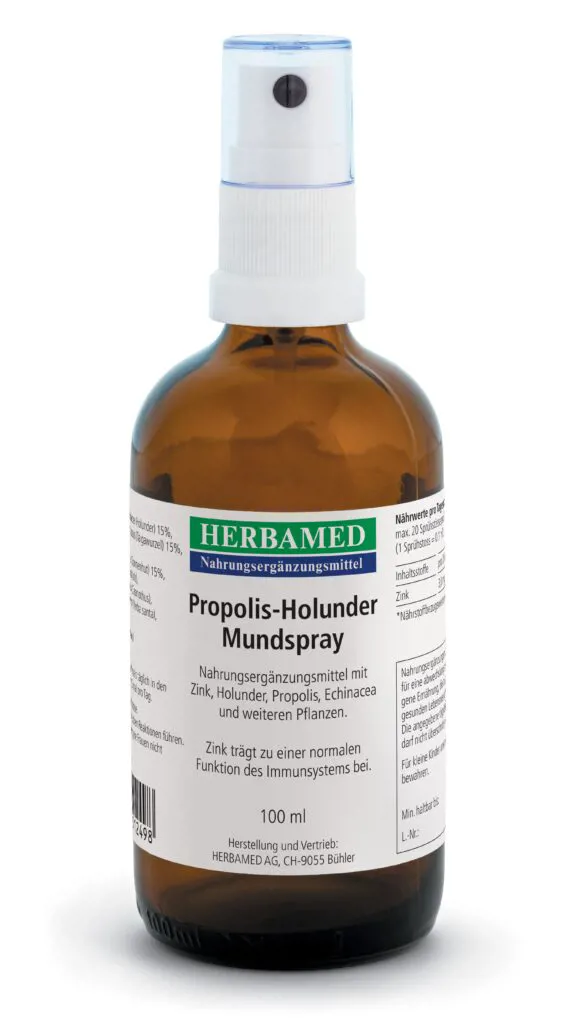 Herbamed Propoli Sambuco Spray per la bocca 100 ml