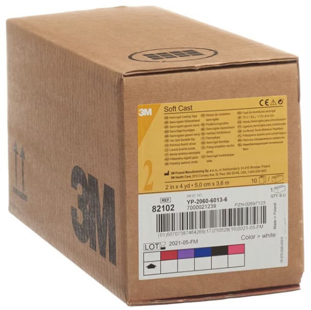 3M Scotchcast Softcast 5cmx3,65m bianco 10 pezzi