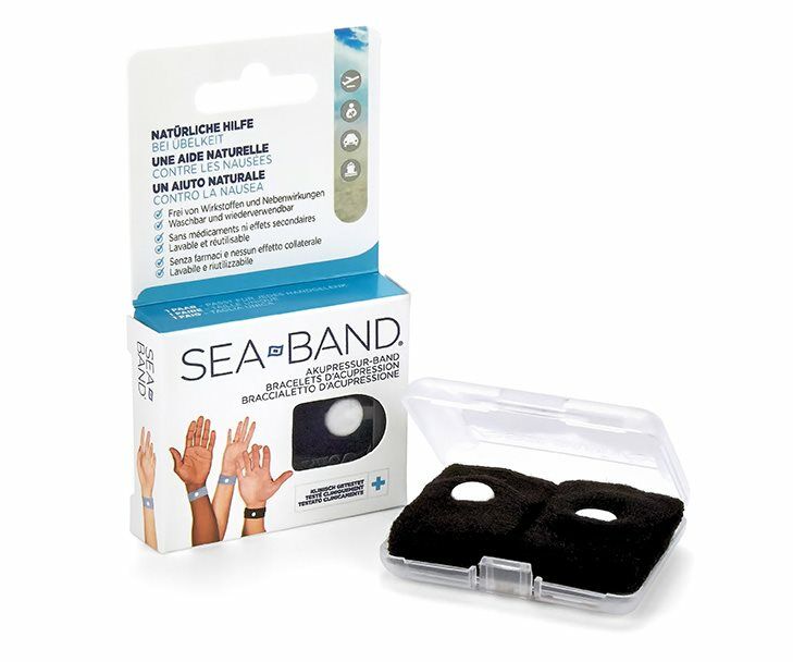Sea-Band fascia di agopressione per adulti nera 1 paio