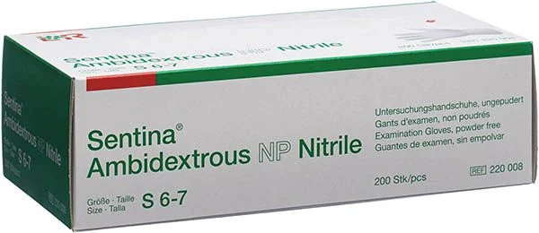 Sentina Ambidextrous S 6-7 Nitrile puderfrei 200 Stück