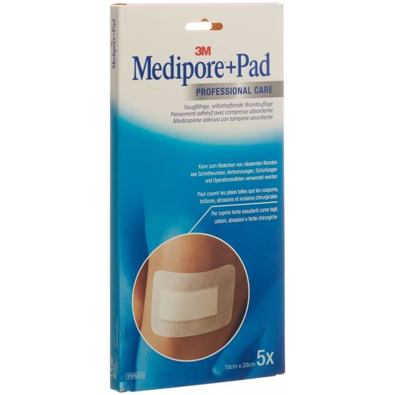 3M Medipore+Pad 10x20cm Tampone per ferite 5x15,5 pezzi