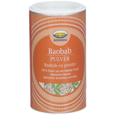 Govinda Baobab in polvere biologico in barattolo 200g