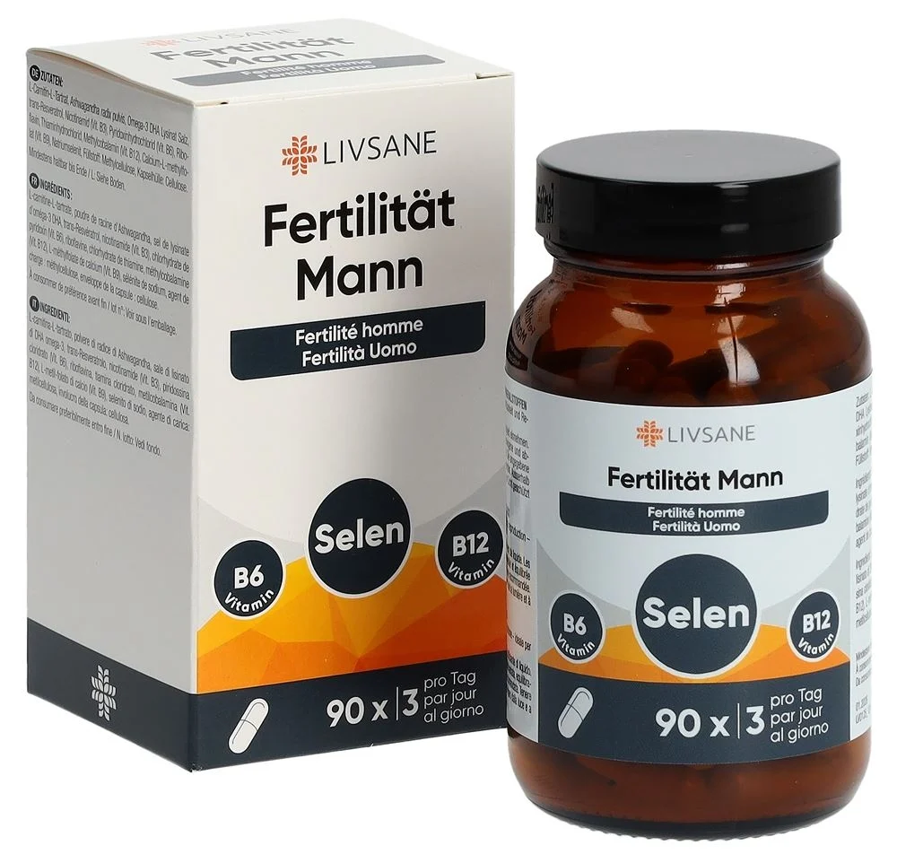 Livsane Fertilità Maschile Capsule in Vetro 90 Capsule