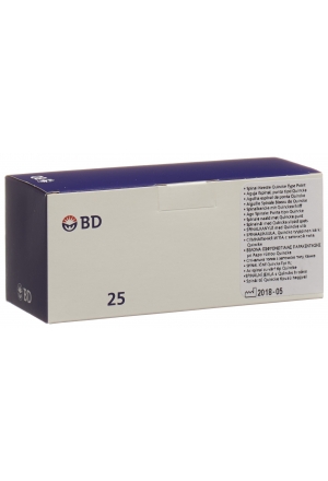 BD YALE Aghi SPINALI 22G 0,7x90mm nero 25 pezzi