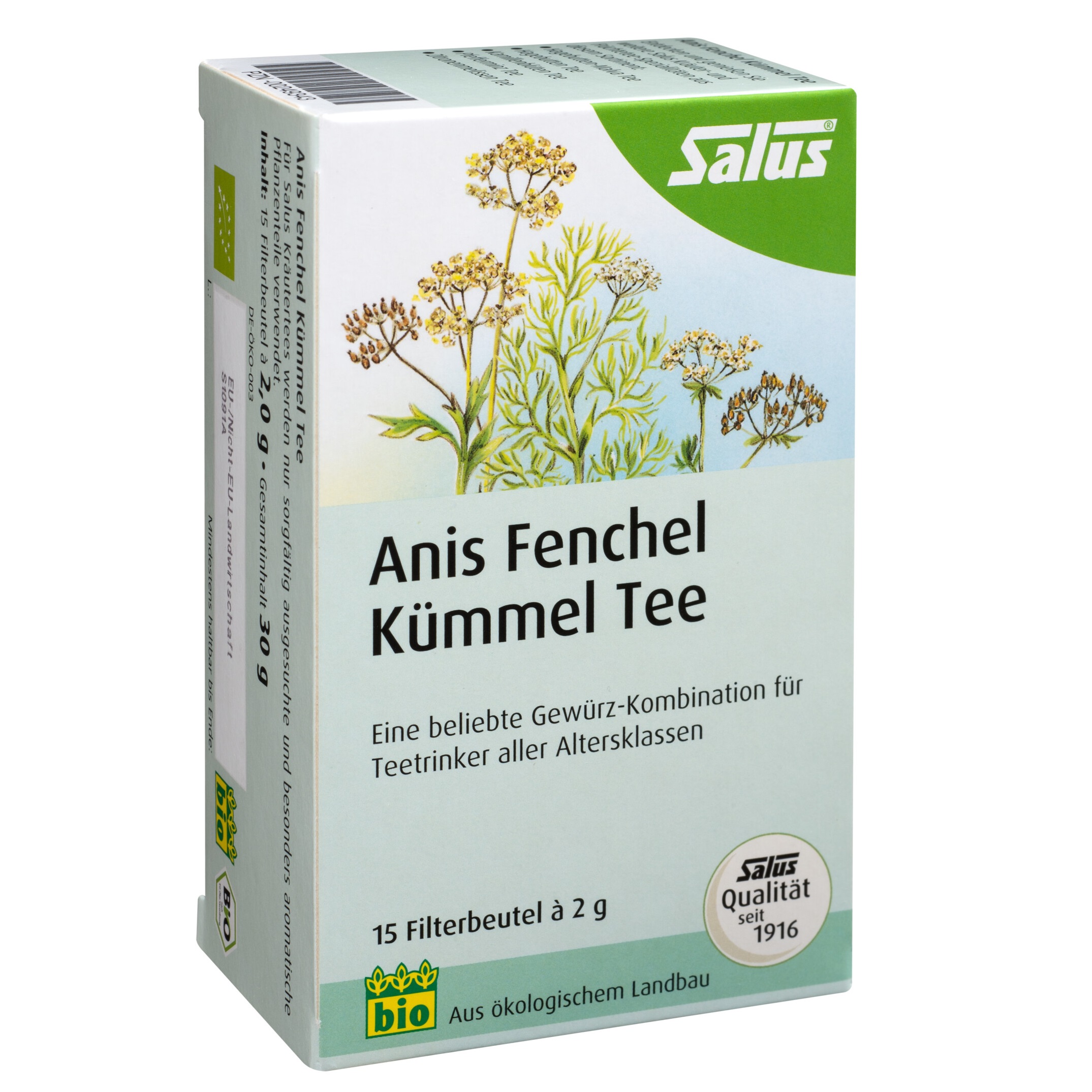 Salus® Tè Anice Finocchio Cumino Biologico Bustina 15 pezzi