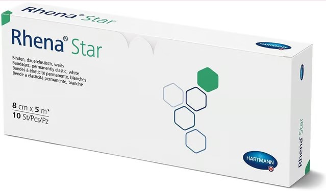Benda Rhena Star Elast 8cmx5m bianca aperta 10 pezzi