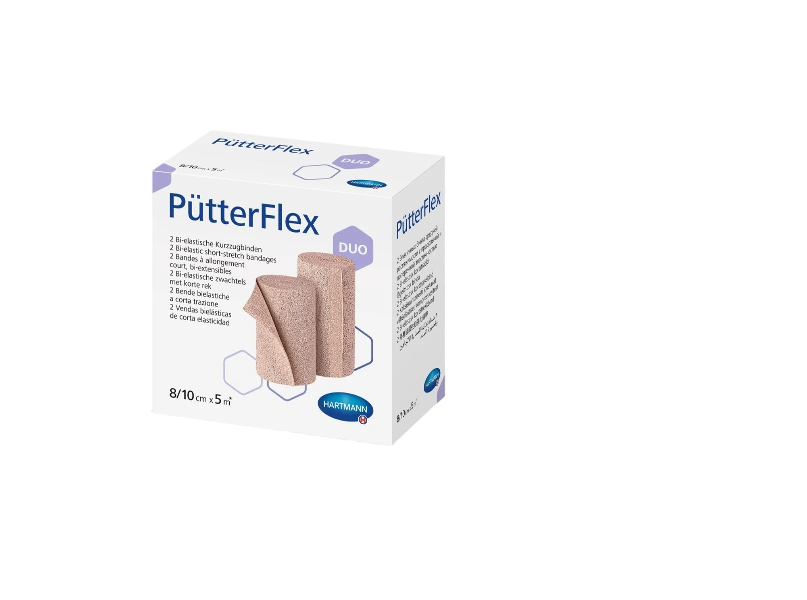 Pütter Flex Bandage 8/10cmx5m 2 pezzi