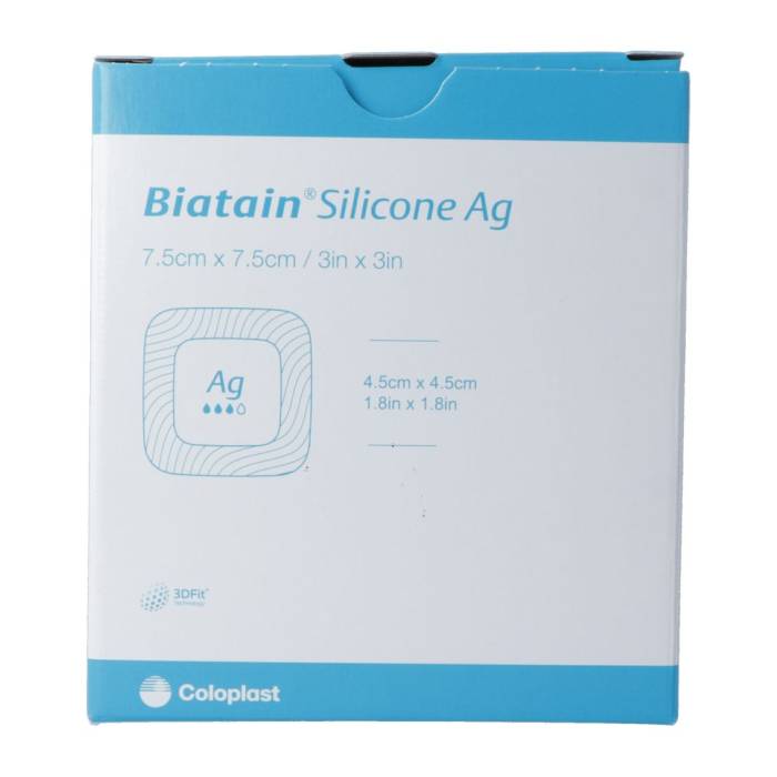 BIATAIN Silic Ag Foamv 7,5x7,5cm autoadesivo 5 pezzi
