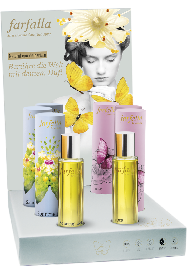 FARFALLA Display Profumi Sunshine & Rose