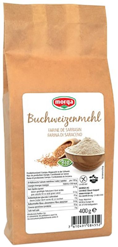 Farina di grano saraceno Morga biologica senza glutine 400g