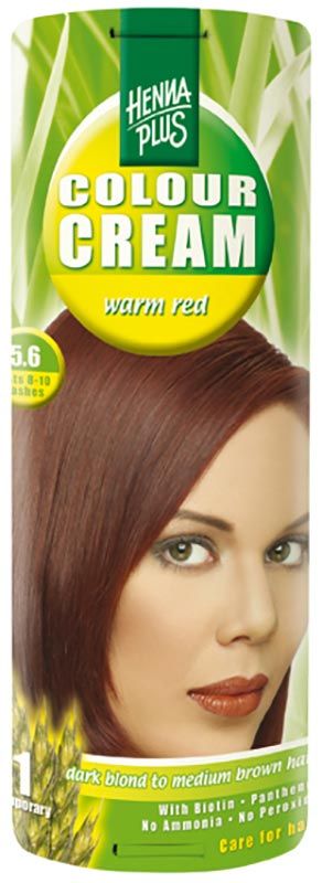 HENNA PLUS Crema colore 5.6 rosso caldo 60ml