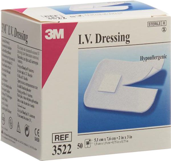 3M Medipore Cannula di fissaggio per flebo 5,1x7,6 cm sterile 50 pezzi