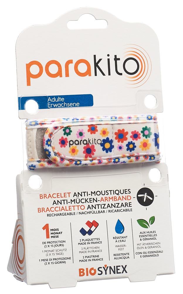 Bracciale Parakito per adulti con fiori divertenti