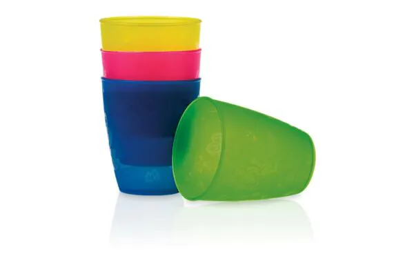 Set di tazze per bere Nuby 300ml microonde 4 pezzi