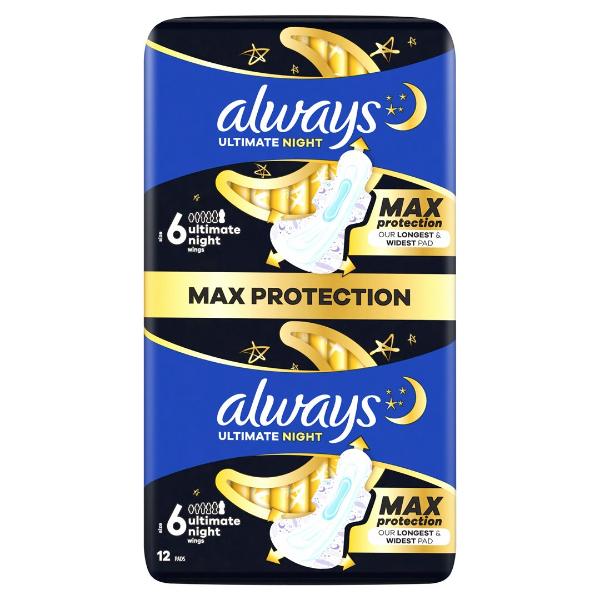ALWAYS Ultra Bandage Secure Night Extra Large Wings 14 pz.