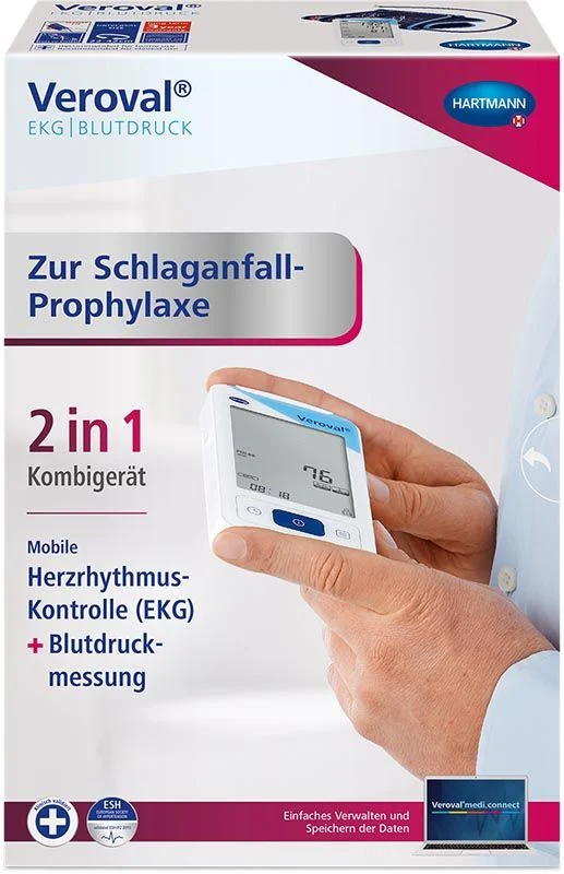 Monitoraggio ECG e pressione sanguigna VEROVAL