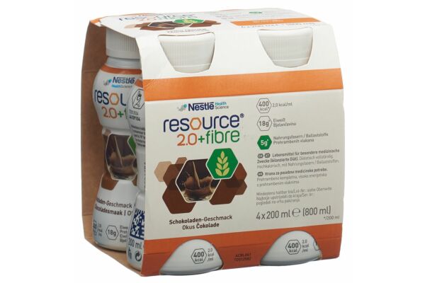 Resource 2.0 Fibre Chocolate 4 x 200 ml