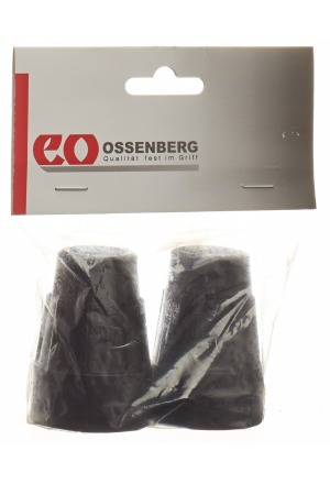 Capsula per stampella Ossenberg 19mm nero 1 paio