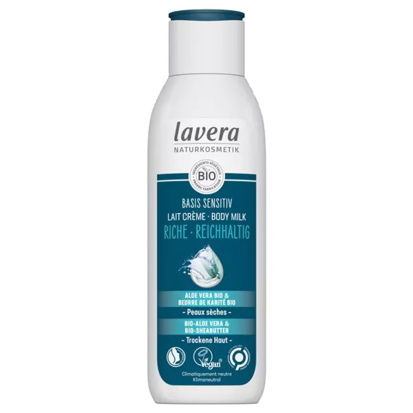 Lavera Basis Sensitiv Bodymilk ricco di Aloe Vera e Karité Fl 250ml