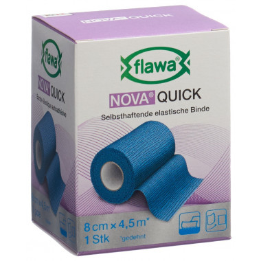 Flawa Nova Benda adesiva coesiva rapida 8cmx4,5m blu