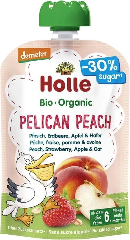 HOLLE Pelican Pea Power Pesca, Fragola, Mela, Avena 100 g