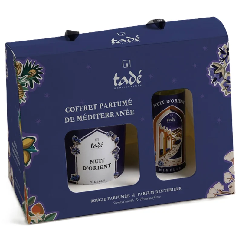 Set regalo Tadé Candele Nuit d'Orient + spray al cumino nero