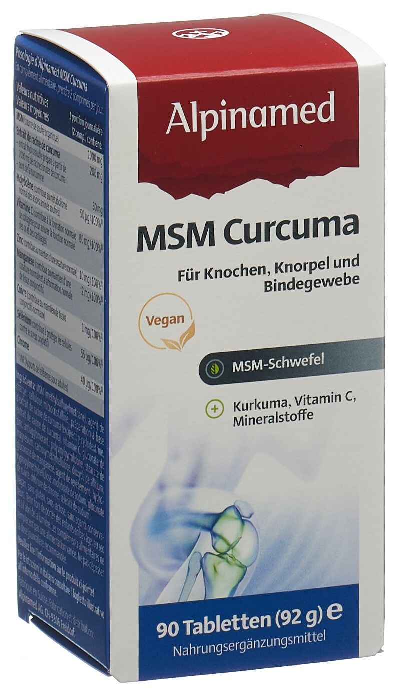 ALPINAMED MSM Curcuma Compresse 90 pezzi