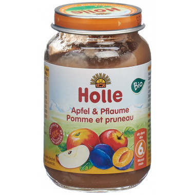 Holle Apfel & Pflaume demeter Bio 190g