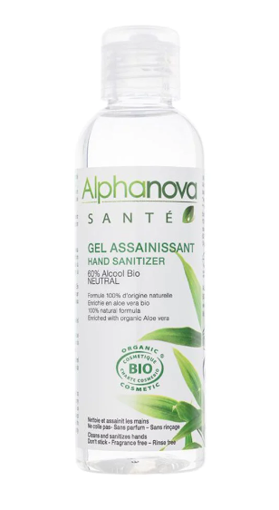 ALPHANOVA® SANTÉ gel idroalcolico disinfettante per le mani biologico 100ml