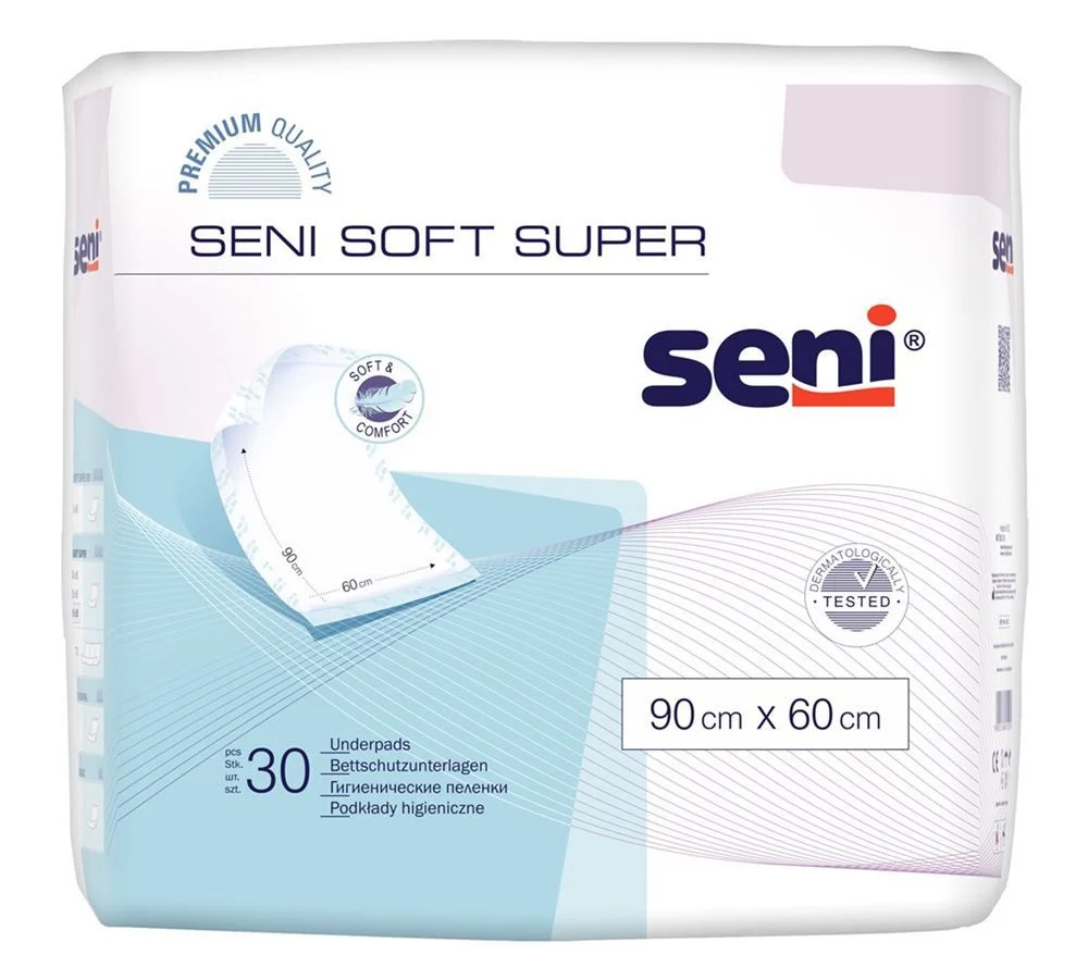 Seni Soft Super protezione letto 90x60cm 30 pezzi