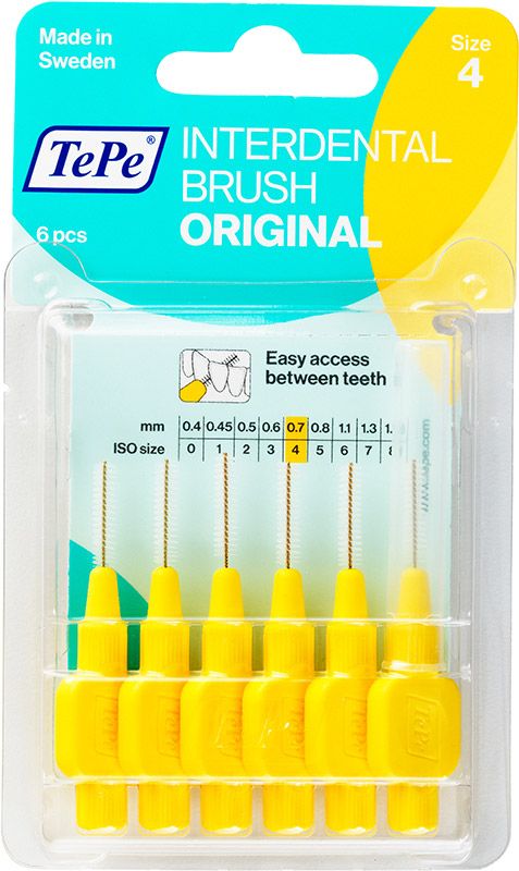 TePe Scovolino interdentale 0,7 mm giallo 6 pezzi