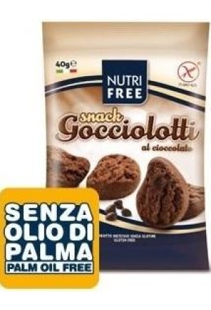 NUTRIFREE Gocciolotti Snack al cioccolato senza glutine 40 g