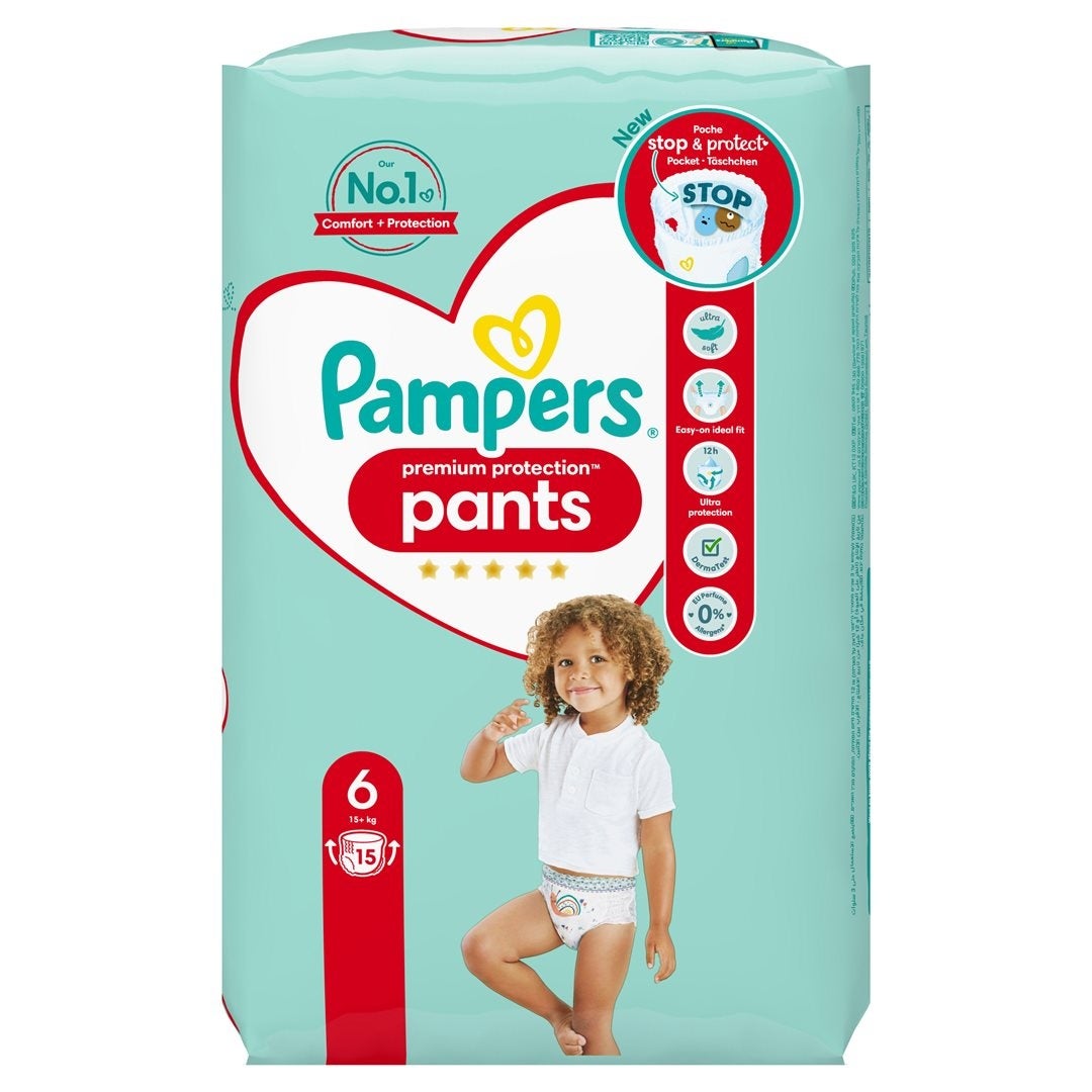 Pampers Premium Protection Pants Gr6 15+kg confezione singola 15 pezzi