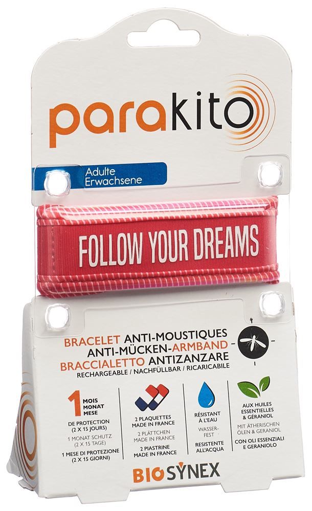 Bracciale Parakito adulto Good Vibes fucsia