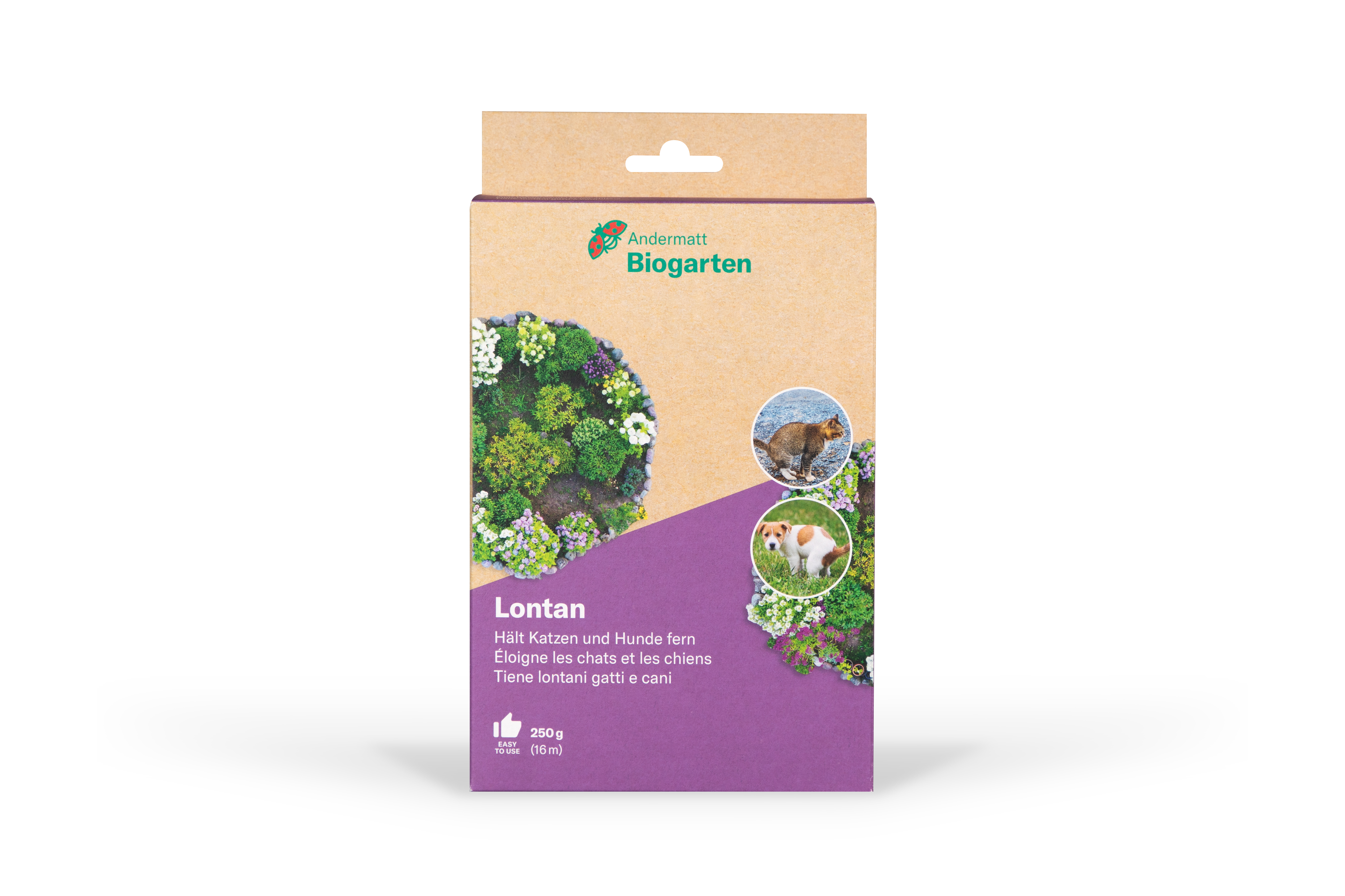 AndermattBiogarten Lontan granuli repellenti contro cani e gatti 250g