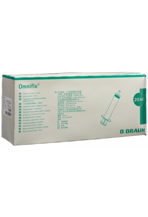 OMNIFIX siringa 20ml Luer Lock senza lattice 100 pezzi