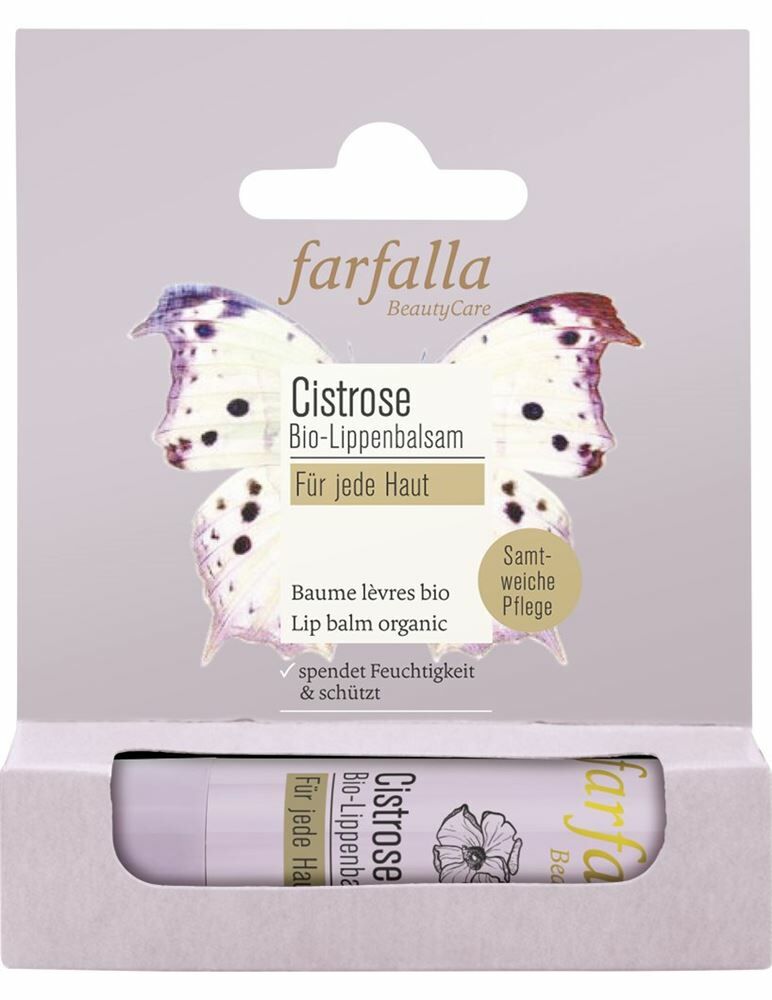 FARFALLA Balsamo labbra biologico Cistrose 4,6ml