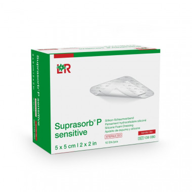 Suprasorb P sensitive border lite 5x5cm 10 pezzi